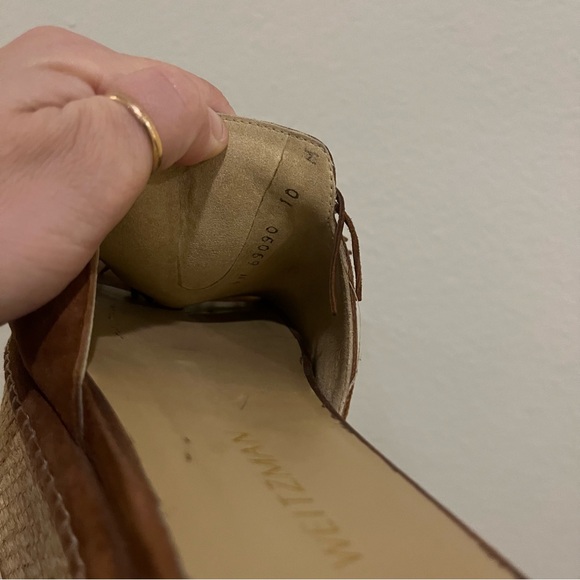 Stuart Weitzman Wiggleroom Suede Leather Fringe Espadrille Wedge Platform Sandal - Picture 13 of 14